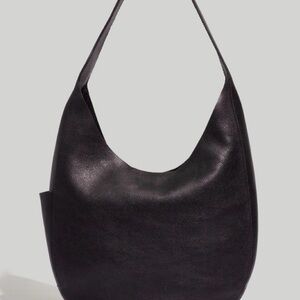 Madewell oversized shopper in black leather
